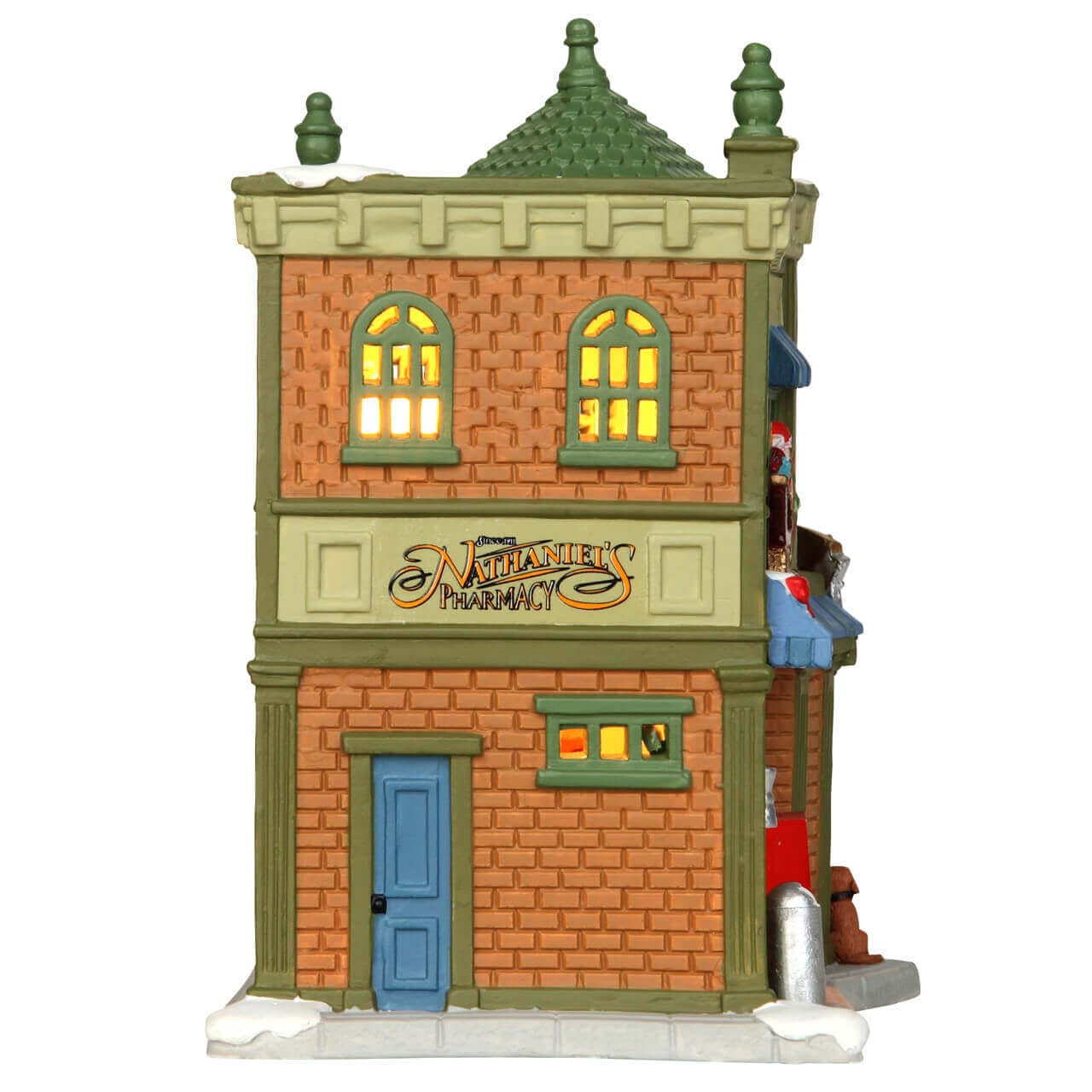 lemax-nathaniel-s-pharmacy-beleuchtetes-miniatur-apothekenhaus image 2