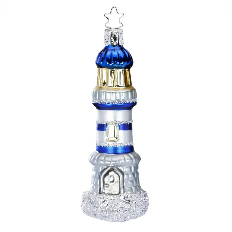 inge-glas-manufaktur-leuchtturm-12-5-cm-handgefertigter-maritimer-christbaumschm image 1