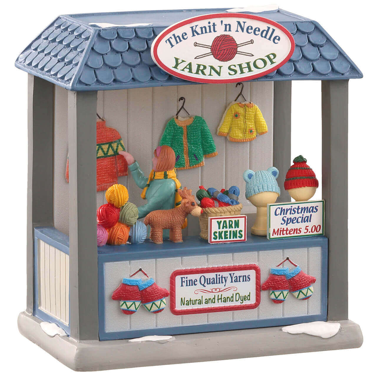lemax-the-knit-n-needle-yarn-shop-miniaturhaus-caddington-village image 1