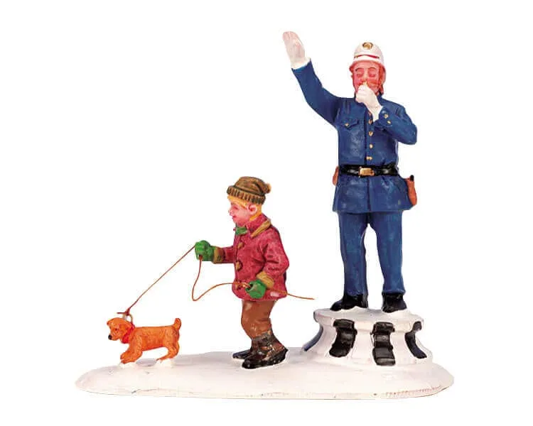 lemax-officer-spratt-makes-way-miniatur-polizisten-figur image 1