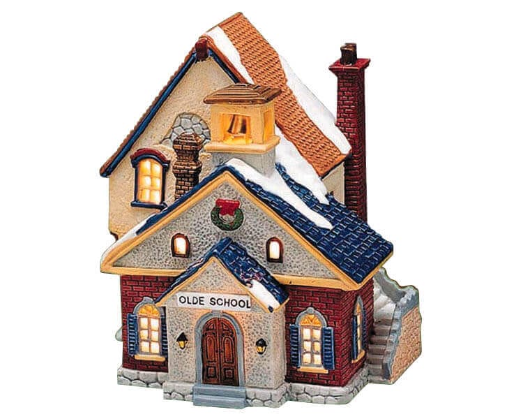 lemax-olde-school-miniatur-schulhaus image 1