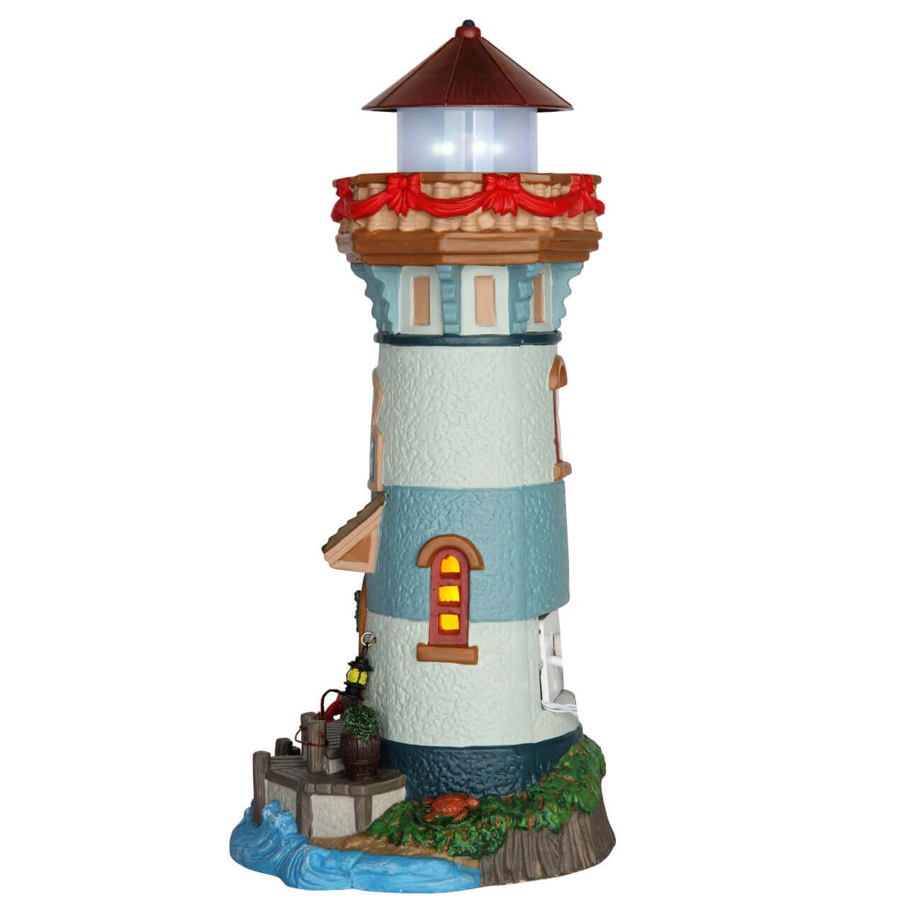 lemax-hidden-island-lighthouse-leuchtturm-mit-licht image 4