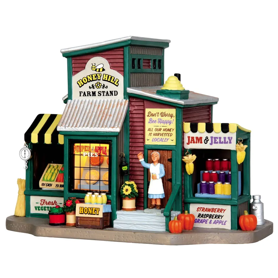 lemax-honey-hill-farm-stand-miniaturhaus-weihnachtsdorf image 1