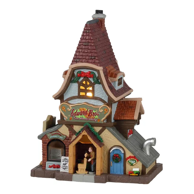 lemax-edward-bros-fine-woodworking-weihnachtshaus-caddington image 1