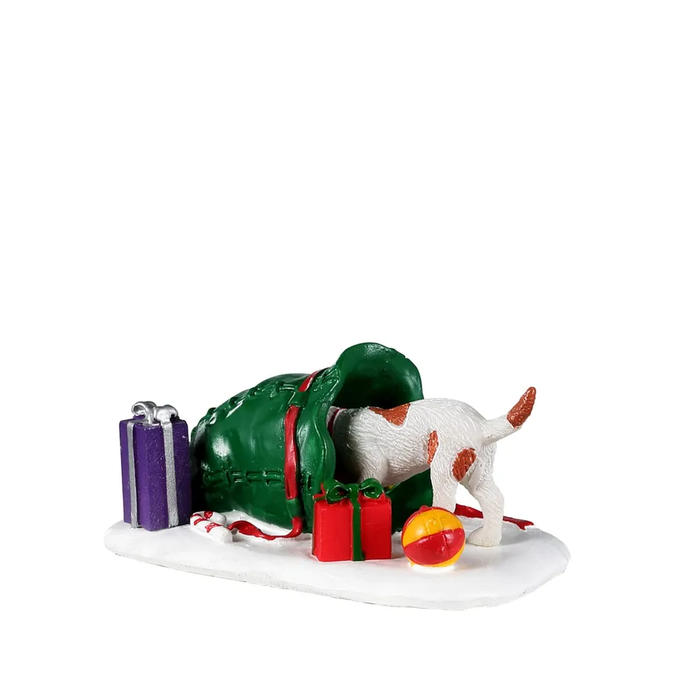 lemax-where-s-my-present-hunde-figur-mit-geschenket-te image 1