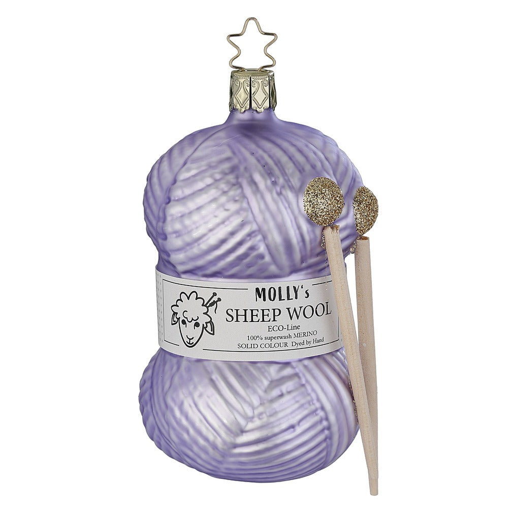 inge-glas-strickfreude-christbaumkugel-11-5-cm-zartlila image 1