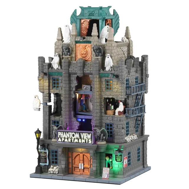lemax-phantom-view-apartments-spooky-town-haus image 1