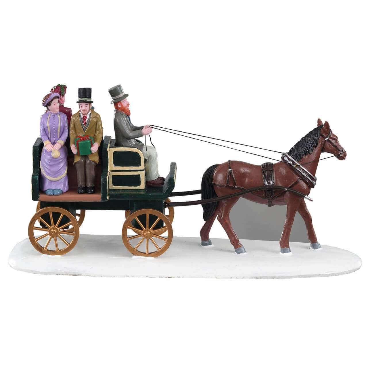 lemax-jaunting-car-miniatur-kutsche-caddington-village image 4