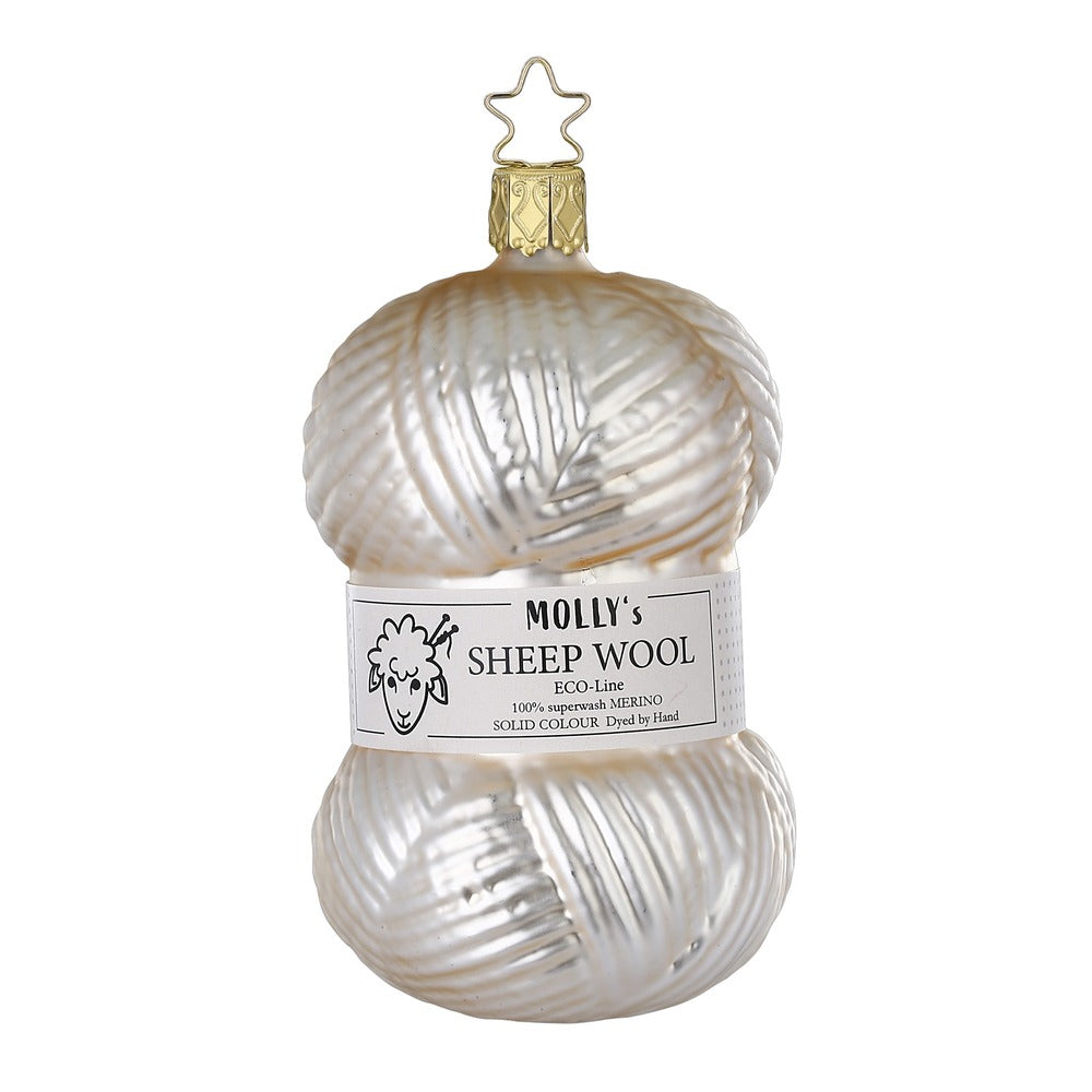 inge-glas-feine-wolle-glas-christbaumkugel-11-cm-beige-creme image 1