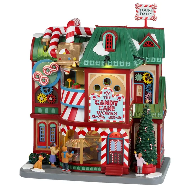 lemax-the-candy-cane-works-sights-sounds-fabrik-mit-musik image 1