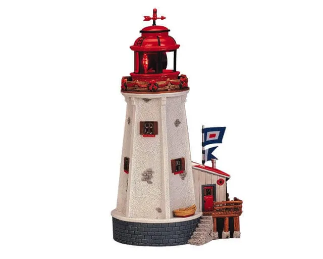 lemax-windy-atoll-lighthouse-leuchtturm-figur-f-r-mini-weihnachtsdorf image 1