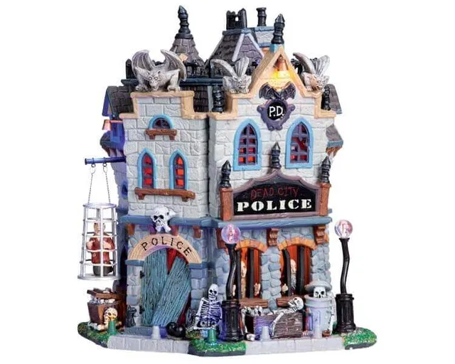 lemax-dead-city-police-station-spooky-town-geb-ude image 1
