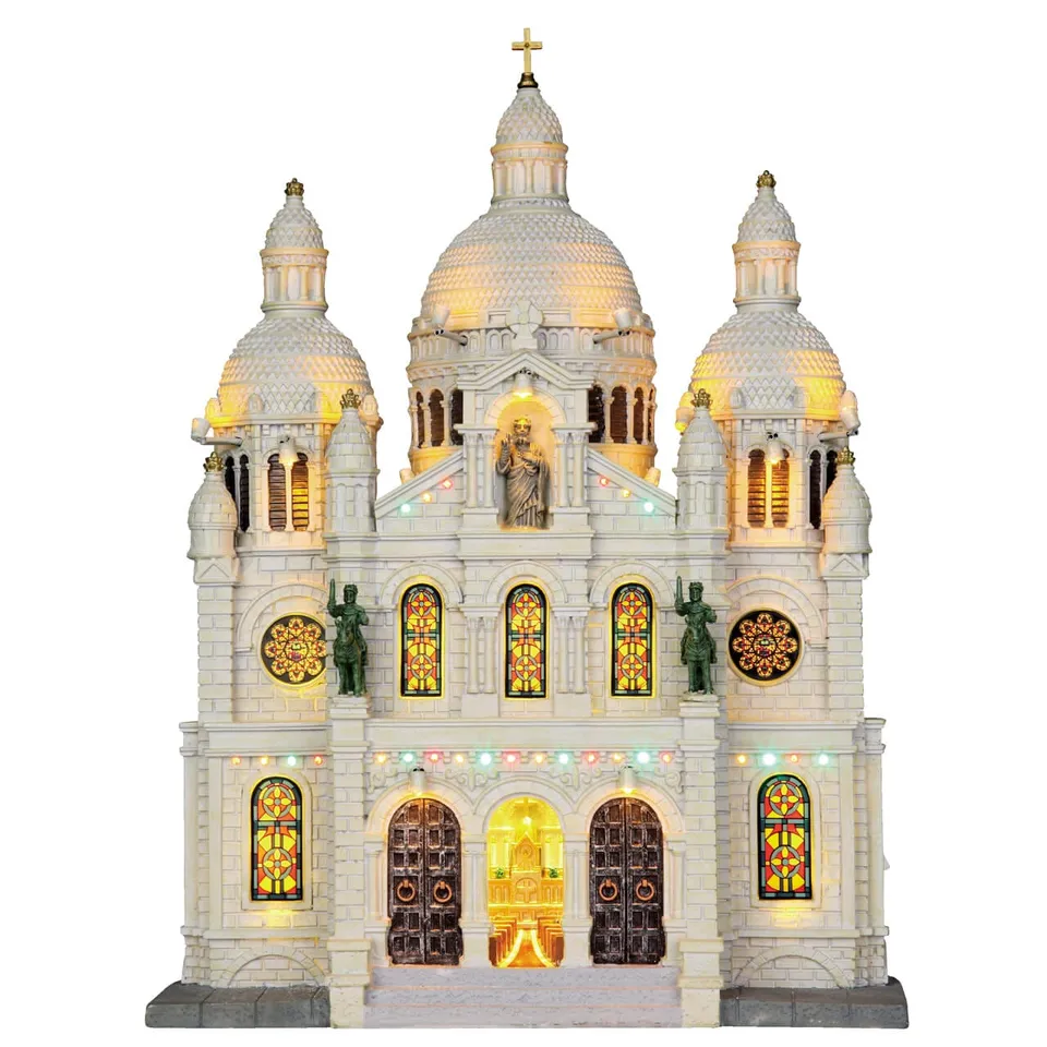 lemax-europe-cathedral-beleuchtete-kathedrale-mit-blinklicht image 1