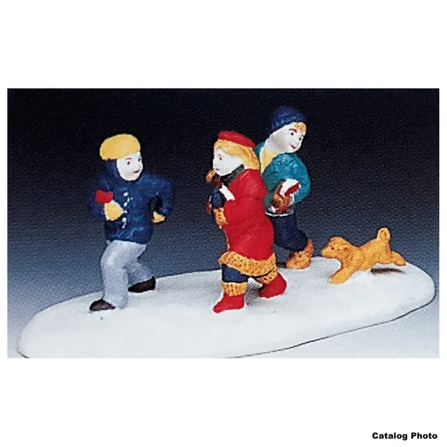 lemax-school-children-running-miniatur-sch-ler-figuren image 1
