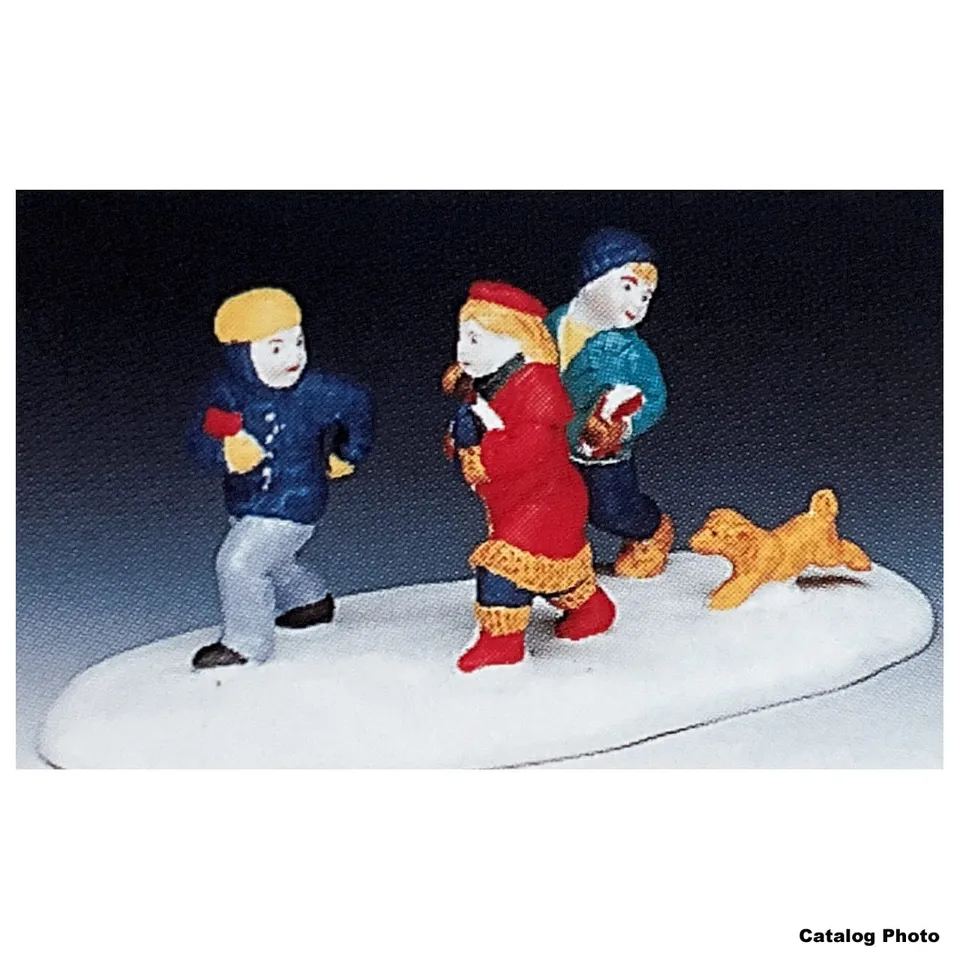 lemax-school-children-running-miniatur-sch-ler-figuren image 1