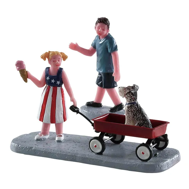 lemax-wagon-ride-miniatur-figur-heuwagen image 1