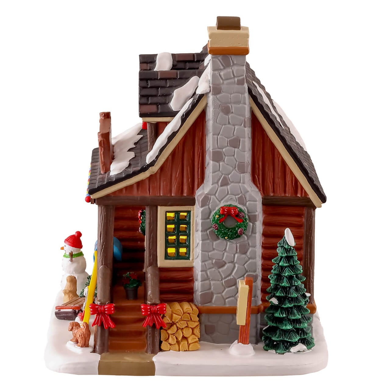 lemax-our-family-ski-cabin-beleuchtetes-ski-haus image 3