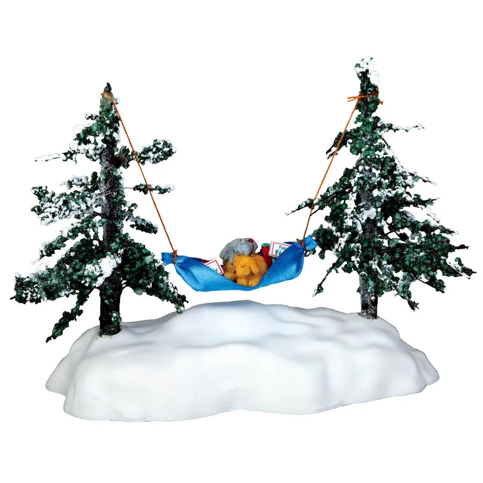 lemax-cat-nap-miniatur-figur-katze-hund-h-ngematte image 1