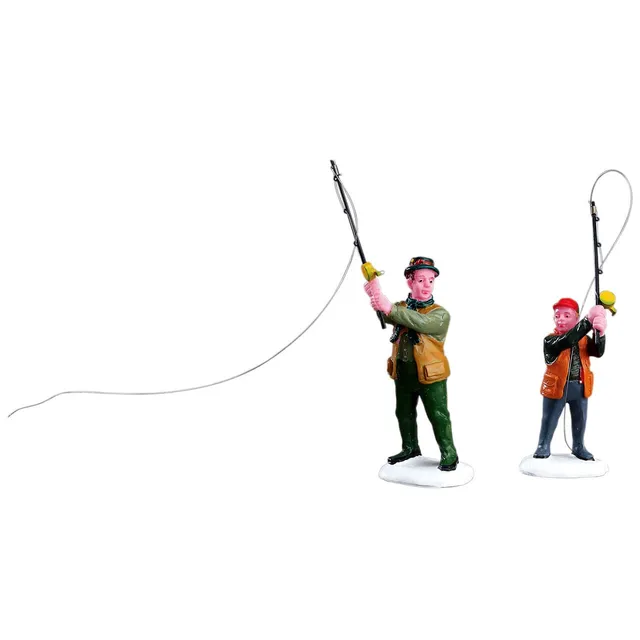 lemax-flyfishing-with-dad-set-of-2-angler-figuren-plymouth-corners image 1
