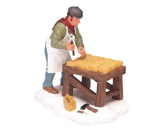 lemax-carving-a-sign-miniatur-figur-szene image 1