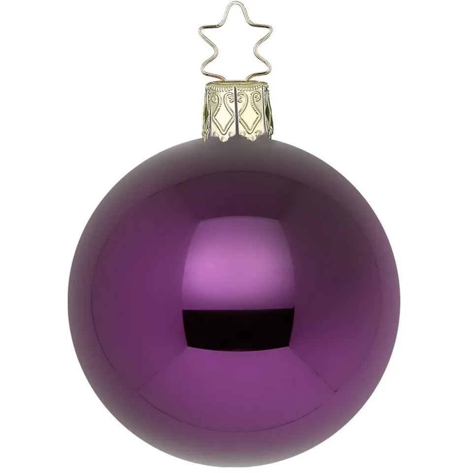 inge-glas-kugel-christbaumkugel-royalviolett-glanz-15-cm image 1