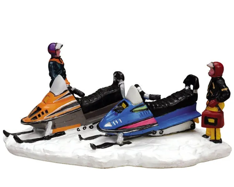 lemax-heading-for-trail-miniatur-wander-figuren-szene image 1
