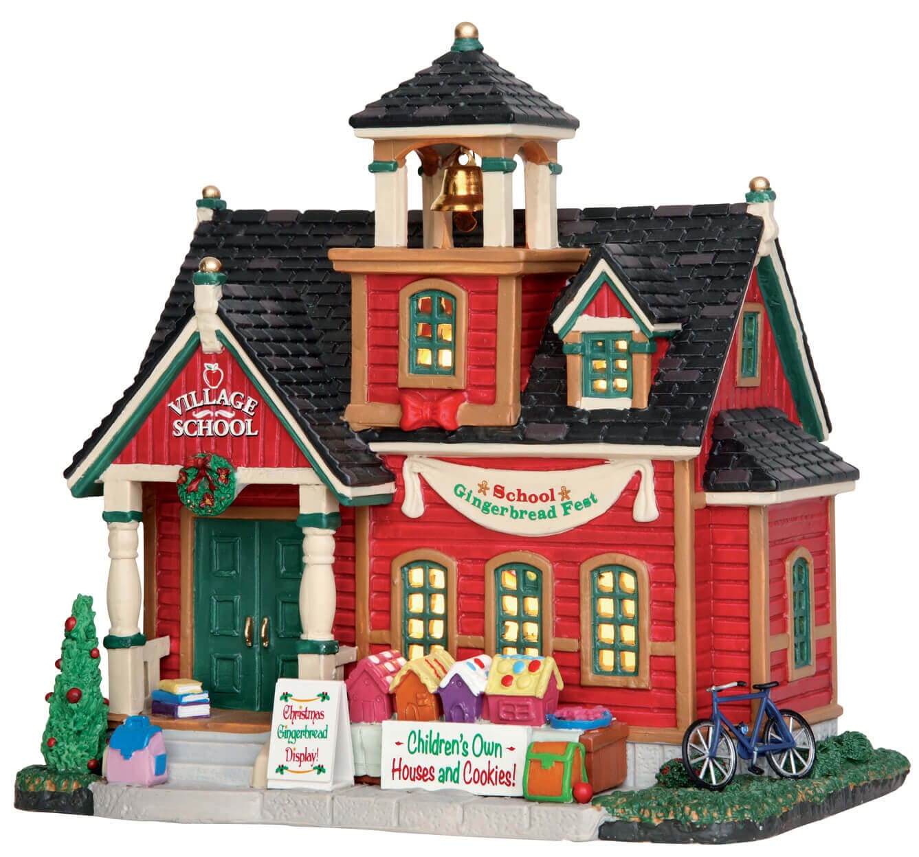 lemax-school-gingerbread-fest-weihnachts-miniaturhaus image 1