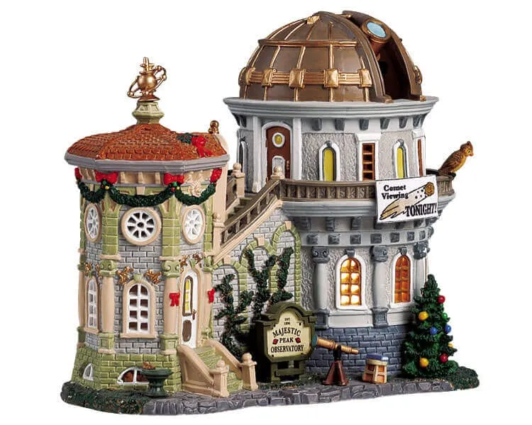 lemax-majestic-peak-observatory-weihnachtsdorf-miniaturhaus image 1