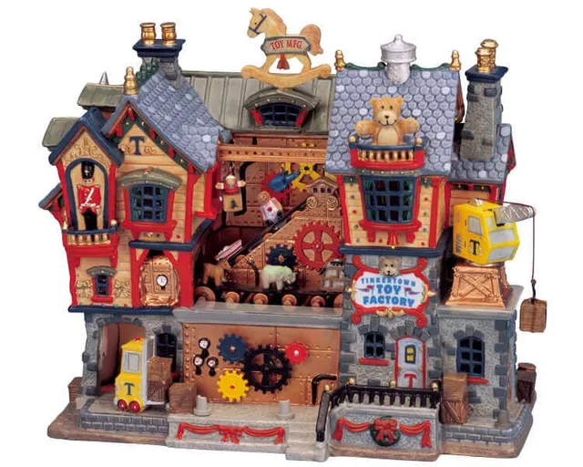 lemax-tinkertown-toy-factory-beleuchtetes-miniaturhaus-spielzeugfabrik image 1