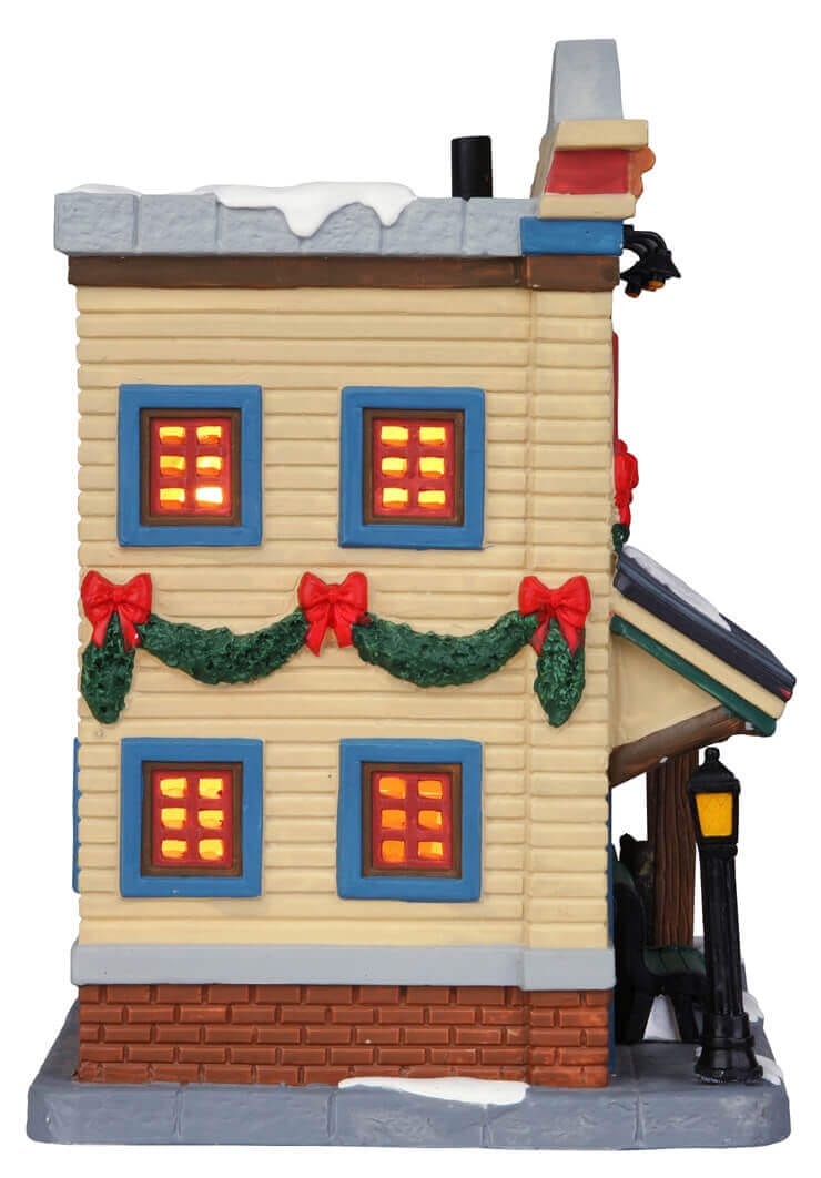 lemax-police-station-beleuchtetes-miniatur-geb-ude-weihnachtsdorf image 3
