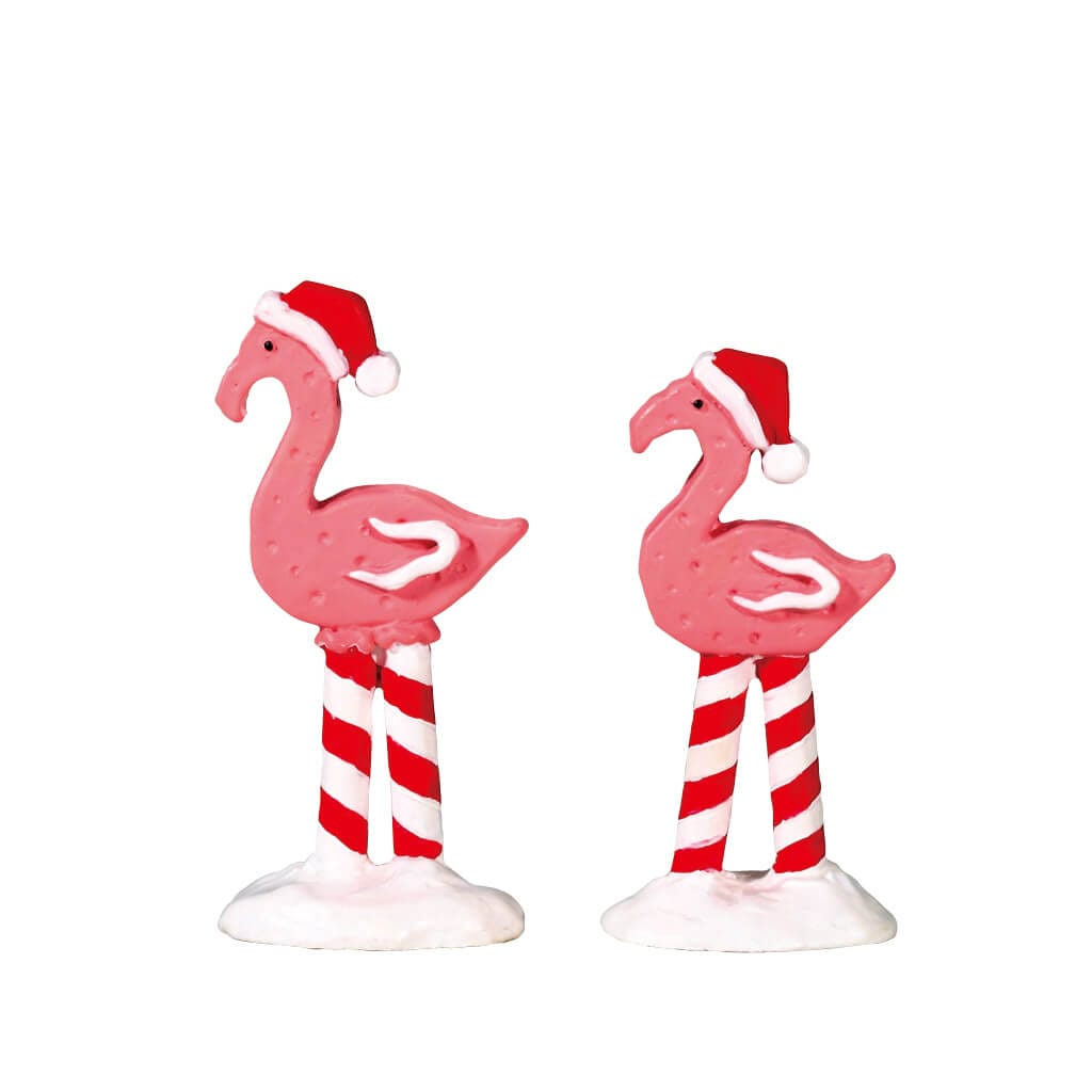 lemax-pink-flamingos-set-of-2-miniatur-figuren-sugar-n-spice image 1