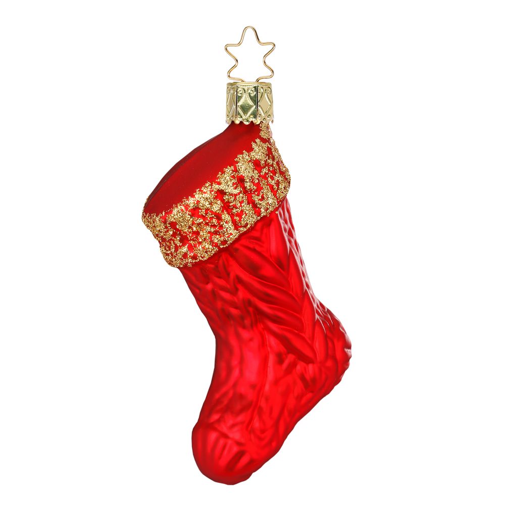 inge-glas-weihnachtssocke-christbaumschmuck-figur-10-cm image 1