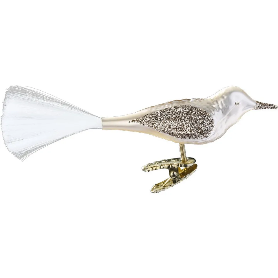 inge-glas-vogel-christbaumschmuck-champagner-matt-10-cm image 1