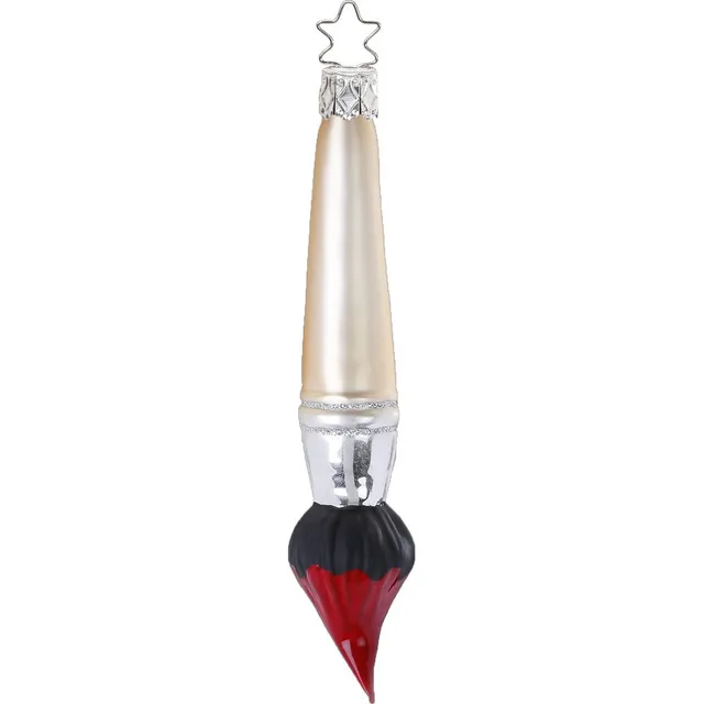 inge-glas-roter-pinsel-christbaumanh-nger-13-5-cm image 1