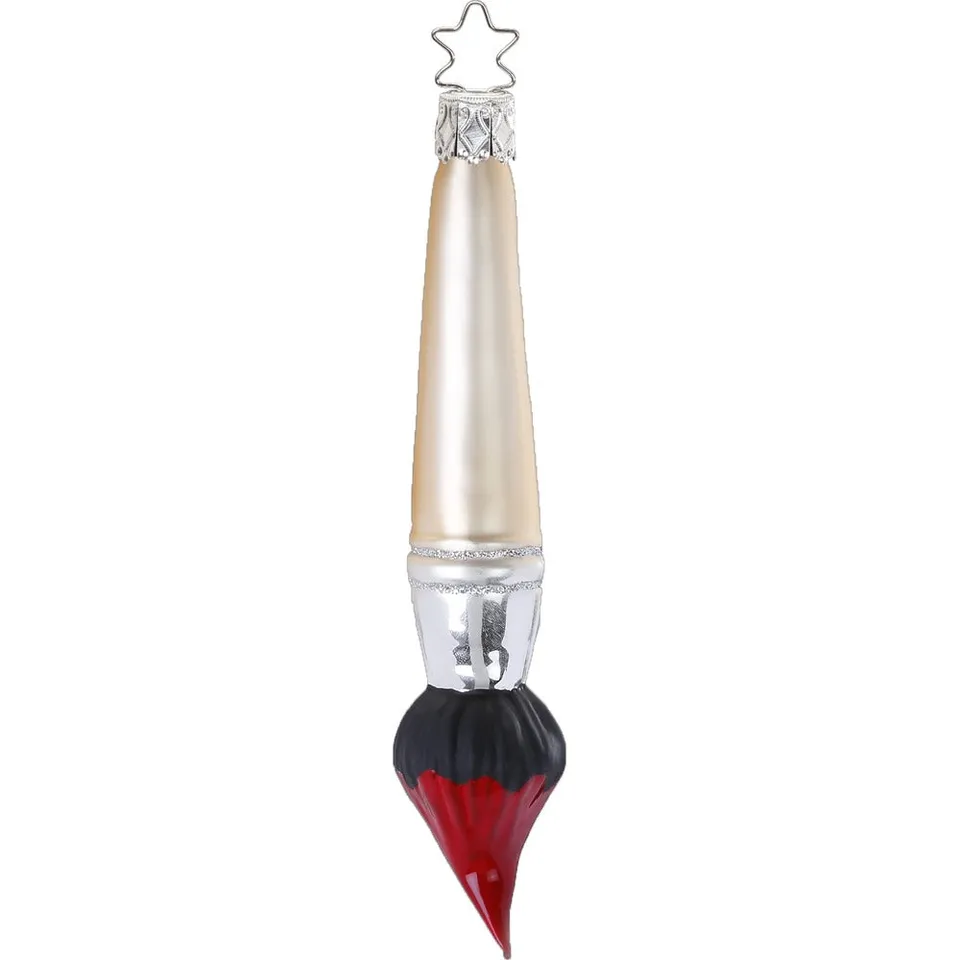 inge-glas-roter-pinsel-christbaumanh-nger-13-5-cm image 1