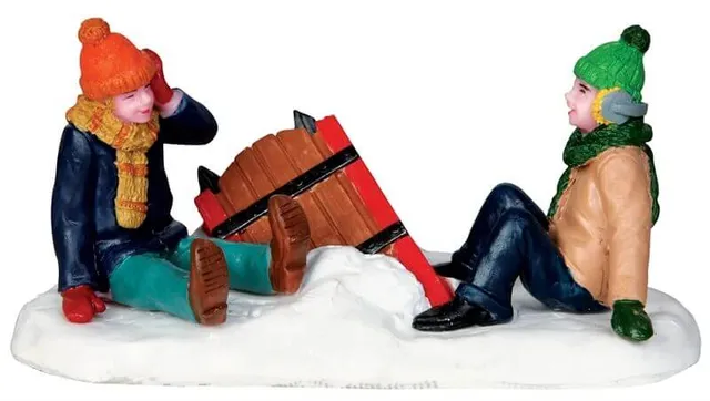 lemax-sleigh-wreck-weihnachtsdorf-miniaturfigur image 1