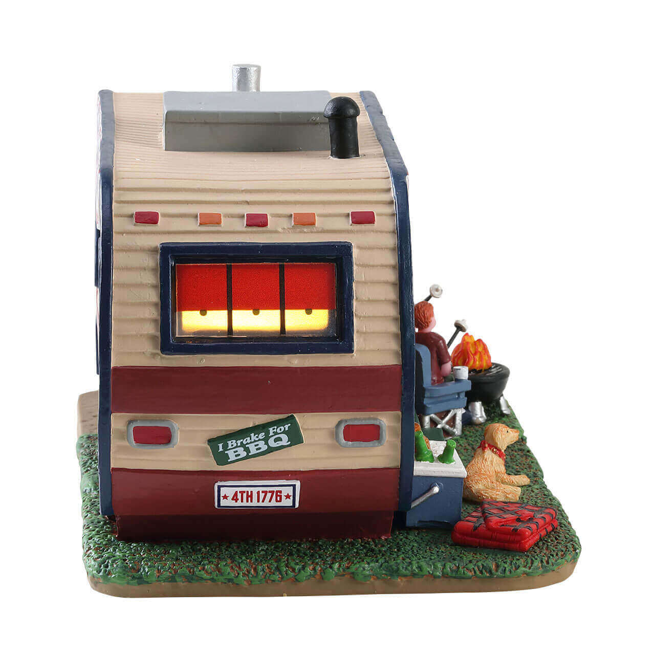 lemax-summer-trailer-miniatur-wohnwagen-weihnachtsdorf-haus image 3