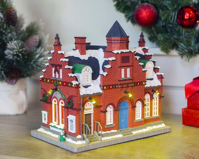 lemax-town-offices-1884-backstein-miniaturhaus-weihnachten image 1