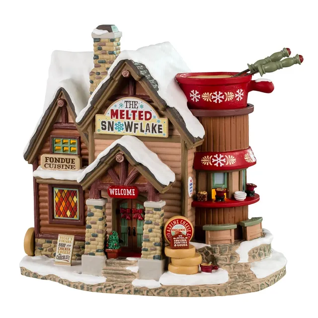 lemax-vail-village-the-melted-snowflake-fondue-h-tte-als-weihnachtsdorf-figur image 1