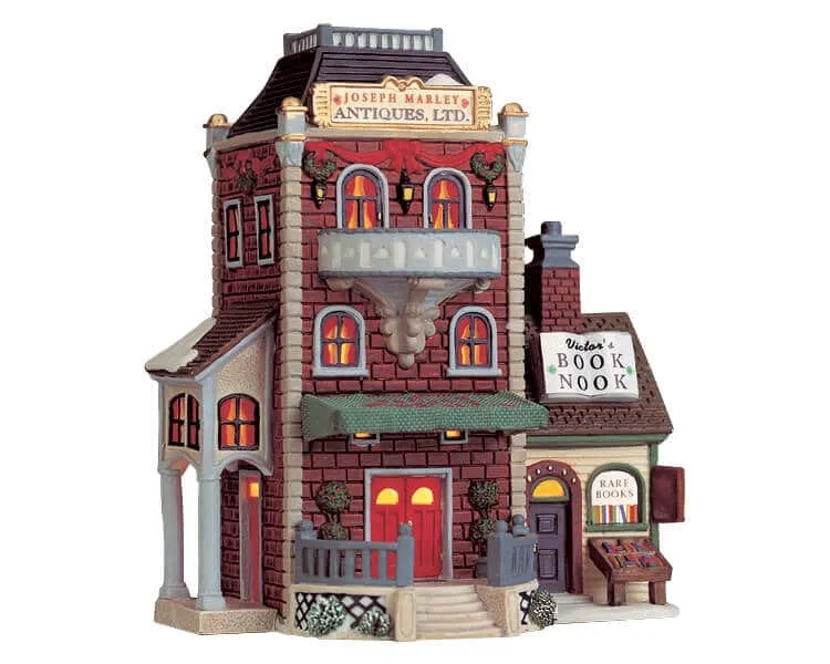 lemax-victor-s-book-nook-holidays-seasons-miniaturhaus-buchladen image 1