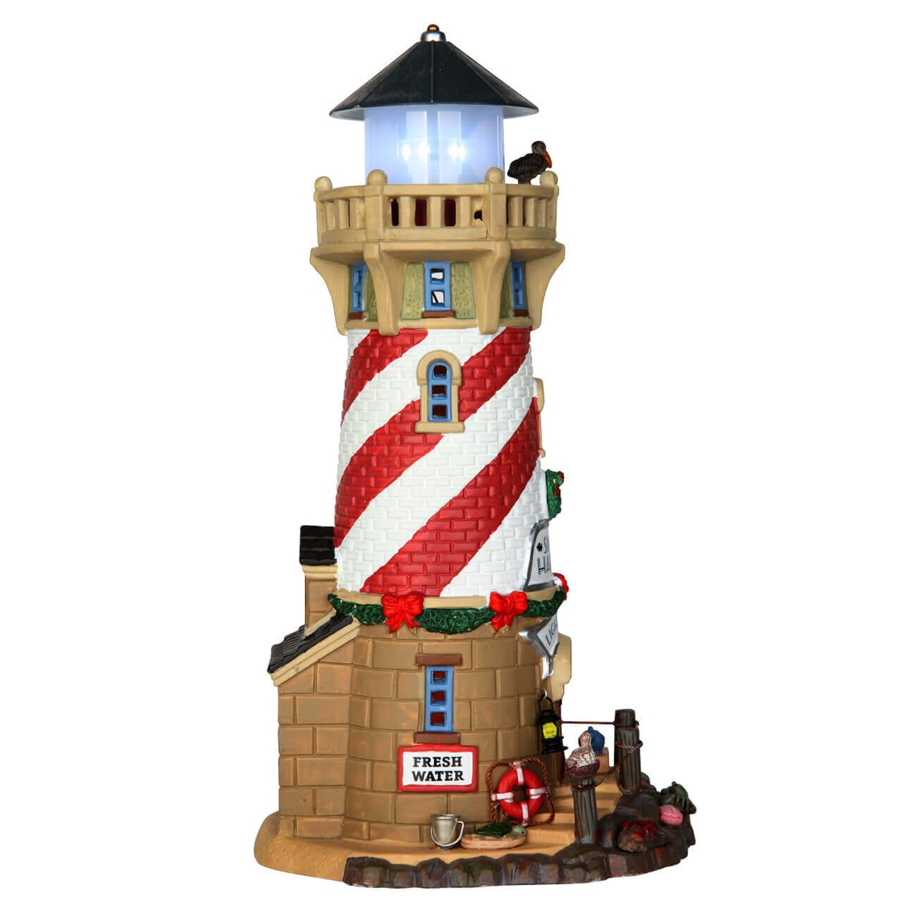lemax-snug-harbor-lighthouse-leuchtturm-mit-blinklicht image 2