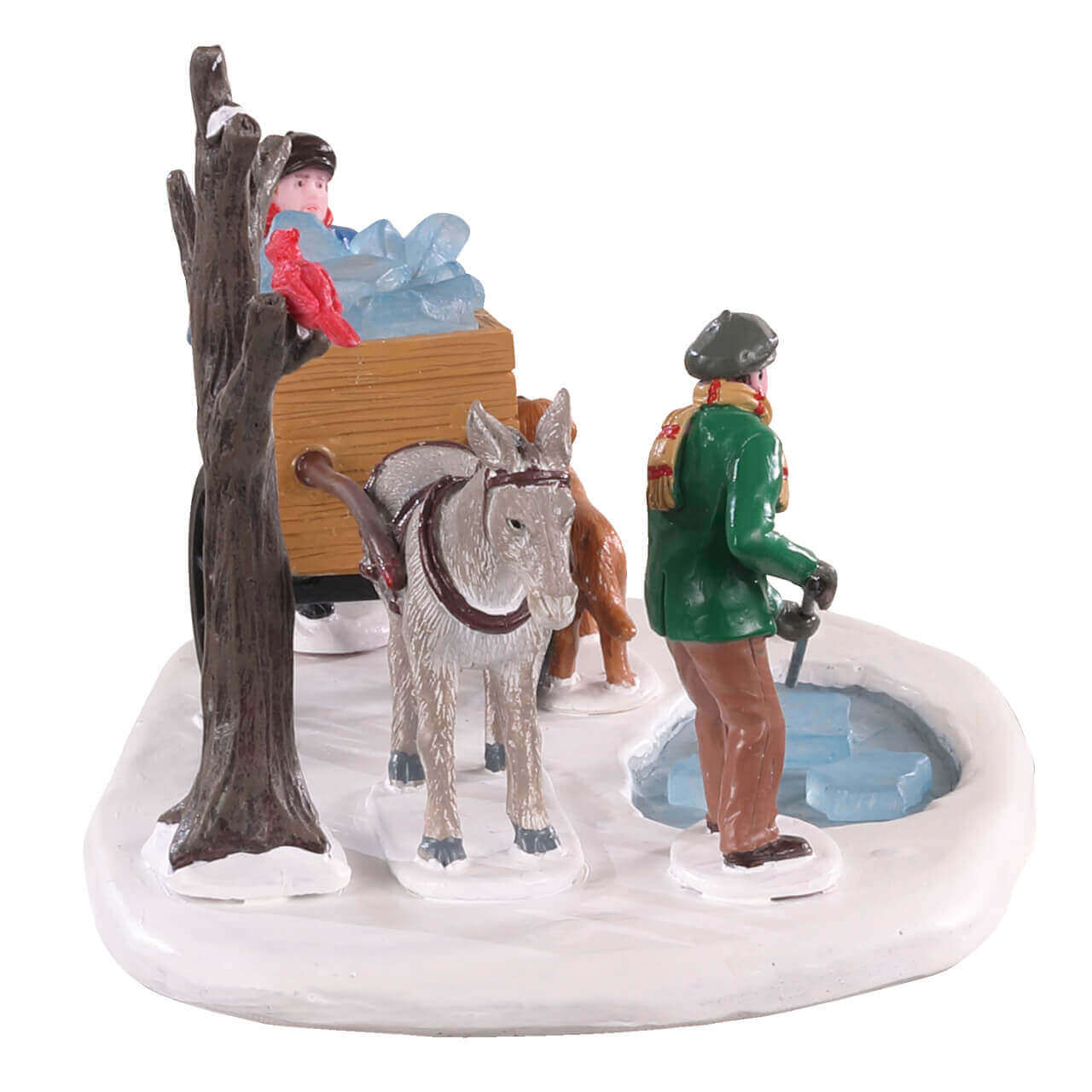 lemax-ice-rakers-miniaturfigur-pferdekutsche-mit-eisbl-cken image 2