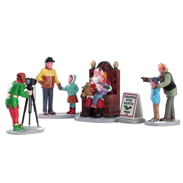 lemax-photos-with-santa-figuren-set-5-teilig-vail-village image 1