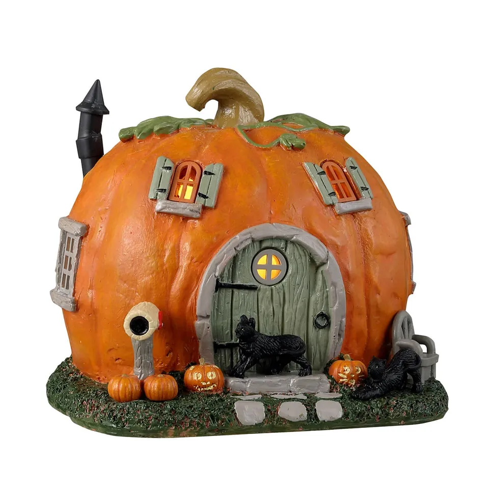 lemax-pumpkin-cottage-spooky-town-k-rbishauss-miniaturhaus image 1