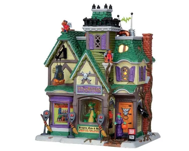lemax-pets-potions-miniaturhaus-spooky-town-edition image 1