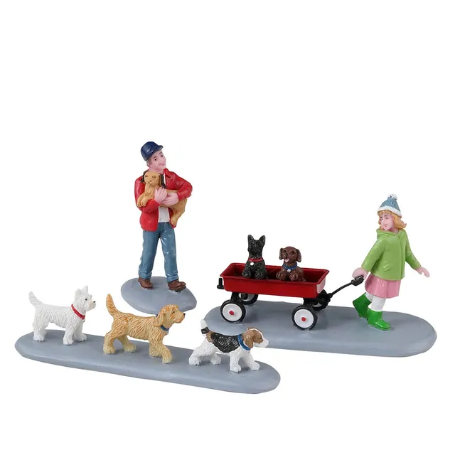 lemax-puppy-parade-3-teiliges-hunde-set-mit-figuren image 1