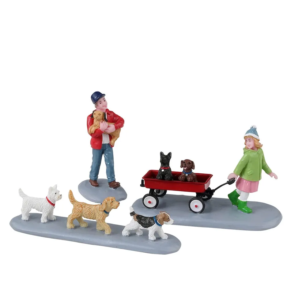 lemax-puppy-parade-3-teiliges-hunde-set-mit-figuren image 1