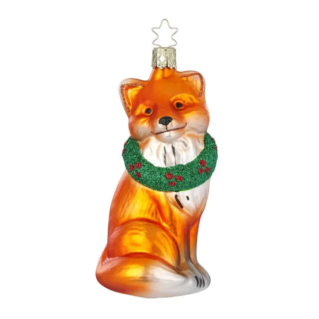 inge-glas-fuchs-im-festkranz-christbaumfigur-12-5-cm image 1
