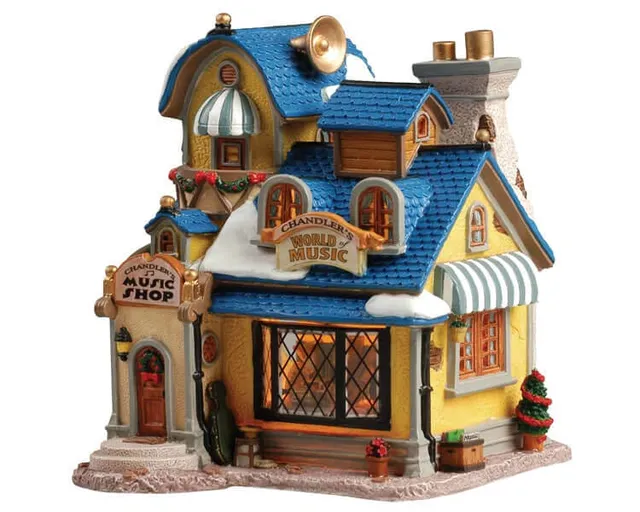 lemax-chandler-s-music-shop-beleuchtetes-miniatur-geb-ude image 1