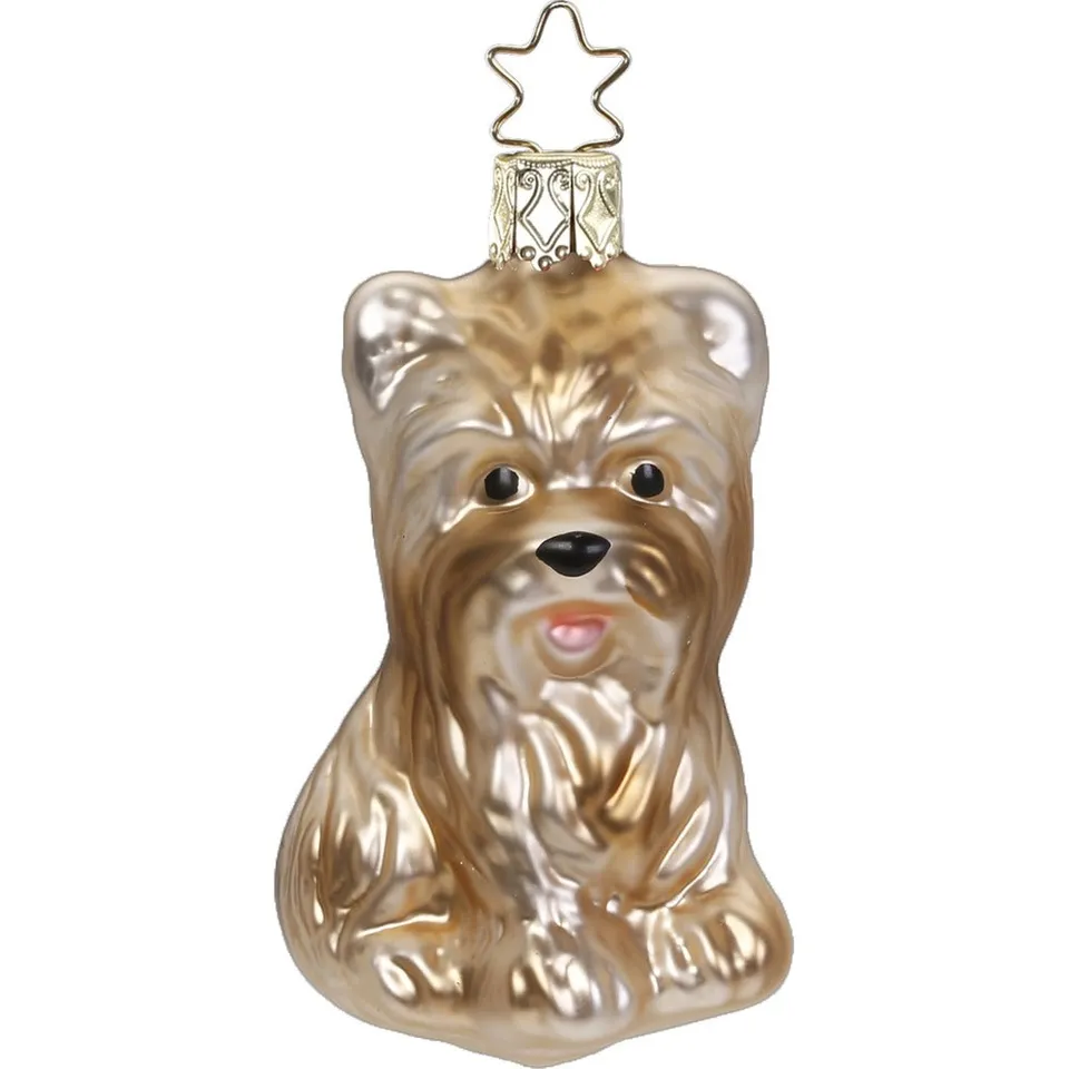 inge-glas-yorkshire-terrier-christbaumkugel-7-5-cm-beige-creme image 1